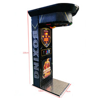 Machine d'arcade de boxe électronique - Jeu de frappe à monnayeur avec testeur de force pour centres de divertissement