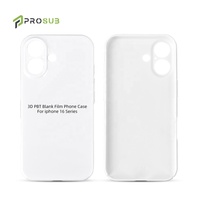 Impression personnalisée Prosub Film PBT 3D pour iPhone 16 Étui de téléphone par sublimation Haute protection Antichoc Housse de téléphone portable