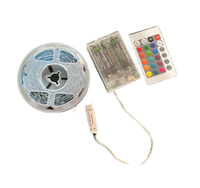 Batterie alimentée télécommande rgb led lumière IP20 IP65 5v 5050rgb led bandes tv rétro-éclairage led lumières pour TV fond decora