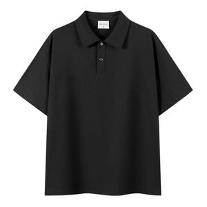 Design Custom Logo Design Work Team Sports Plain Knitted Fabric Solid Men's Cotton Short Sleeve for Polo Shirt - Product Image 2