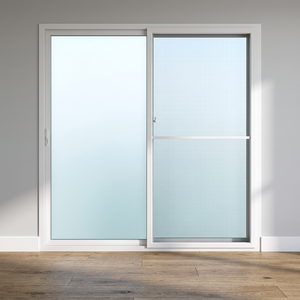 Puerta Corredera Hoffen Pro de PVC con Doble Acristalamiento, 200x205cm, Blanca, Resistente al Viento, Insonorizada, Impermeable, Aislamiento Térmico, para Uso en Hoteles - Product Image 3