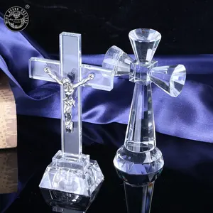 Glas Kristal Cross Beeldje MH-15013