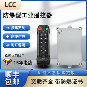 Control Remoto Inalámbrico Industrial LCC BQ1000 a Prueba de Explosiones para Grúas con Caja y Certificado de Seguridad - Product Image 5