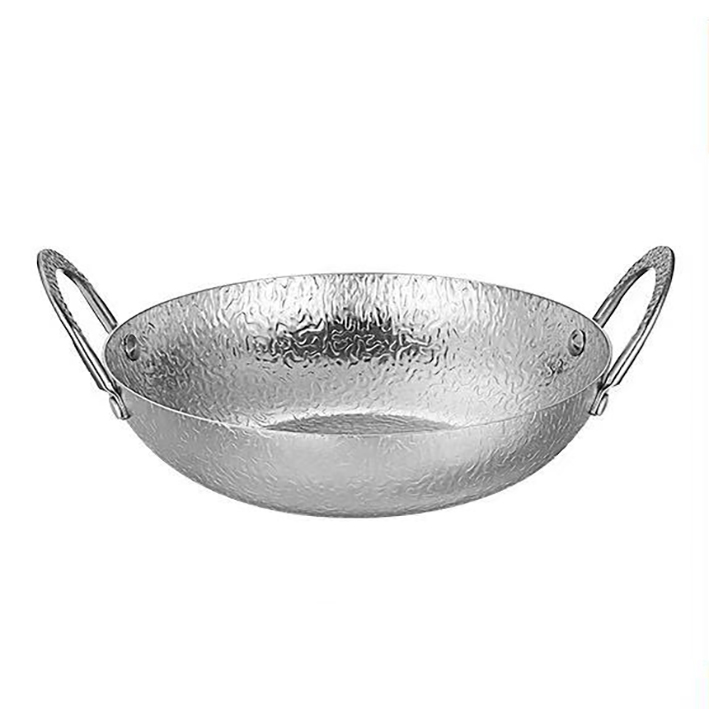 [304 silver] double ear snowflake pot