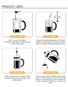 Cafetera Francesa de Acero Inoxidable OEM, Juego de Cafetera y Tetera, Percolador de Vidrio, Versátil y Elegante - Product Image 5