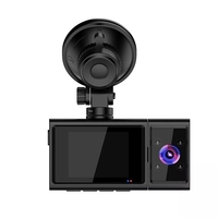 Dashcam 3 canaux Dvr 2.5K avant arrière 1080P voiture Dash Cam caméra enregistreur DVR avec GPS WiFi voiture boîte noire