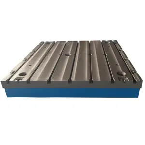HT200/250 Platform inspeksi pelat Lapping besi cor merek baru Slot T Platform kerja besi cor