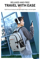 Compartiment pour ordinateur rembourré et imperméable pour hommes, sac à dos pour ordinateur portable personnalisé et durable pour étudiants et adolescents