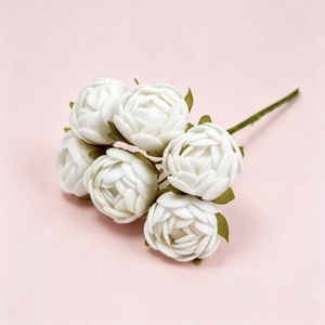 Entrega Rápida, Flores Artificiales, Mini Capullos de Rosa de Terciopelo, Ramo de Flores Flocadas Hechas a Mano, Decoración para el Hogar y la Vuelta al Cole - Product Image 1