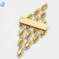 Diamant kralen motief strass applique voor ketting sash wedding gown