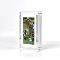 Pantalla Lcd HD, reproductor de vídeo acrílico de cristal transparente, marco de fotos Digital acrílico de 5 pulgadas