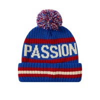Bonnets d'hiver en jacquard à rayures avec logo personnalisé, fabrication directe d'usine, pompon brodé
