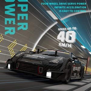 Led 조명 4WD 1/14 스케일 40km 빠른 플랫 런 표류 합금 전기 드리프트 라디오 제어 RC 스포츠 자동차 생일 선물 장난감 - Product Image 5