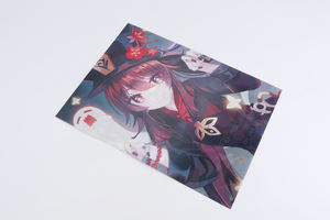 Nouveauté <span class=keywords><strong>Genshin</strong></span> <span class=keywords><strong>Impact</strong></span> Affiches holographiques 3D Affiches lenticulaires en mouvement Vente en gros Affiches d'anime Kpop En stock - Product Image 2