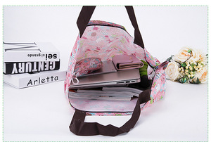 Tela Oxford de nailon ecológica plegable con cremallera, bolso de mano para mujer, bolsa de mano para almacenamiento de viaje en la <span class=keywords><strong>playa</strong></span> para almacenamiento de viaje - Product Image 6