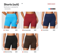 Ensemble de shorts de yoga taille haute sans coutures pour femmes avec effet push-up et contrôle du ventre, séchage rapide, respirant, vêtements de sport actifs