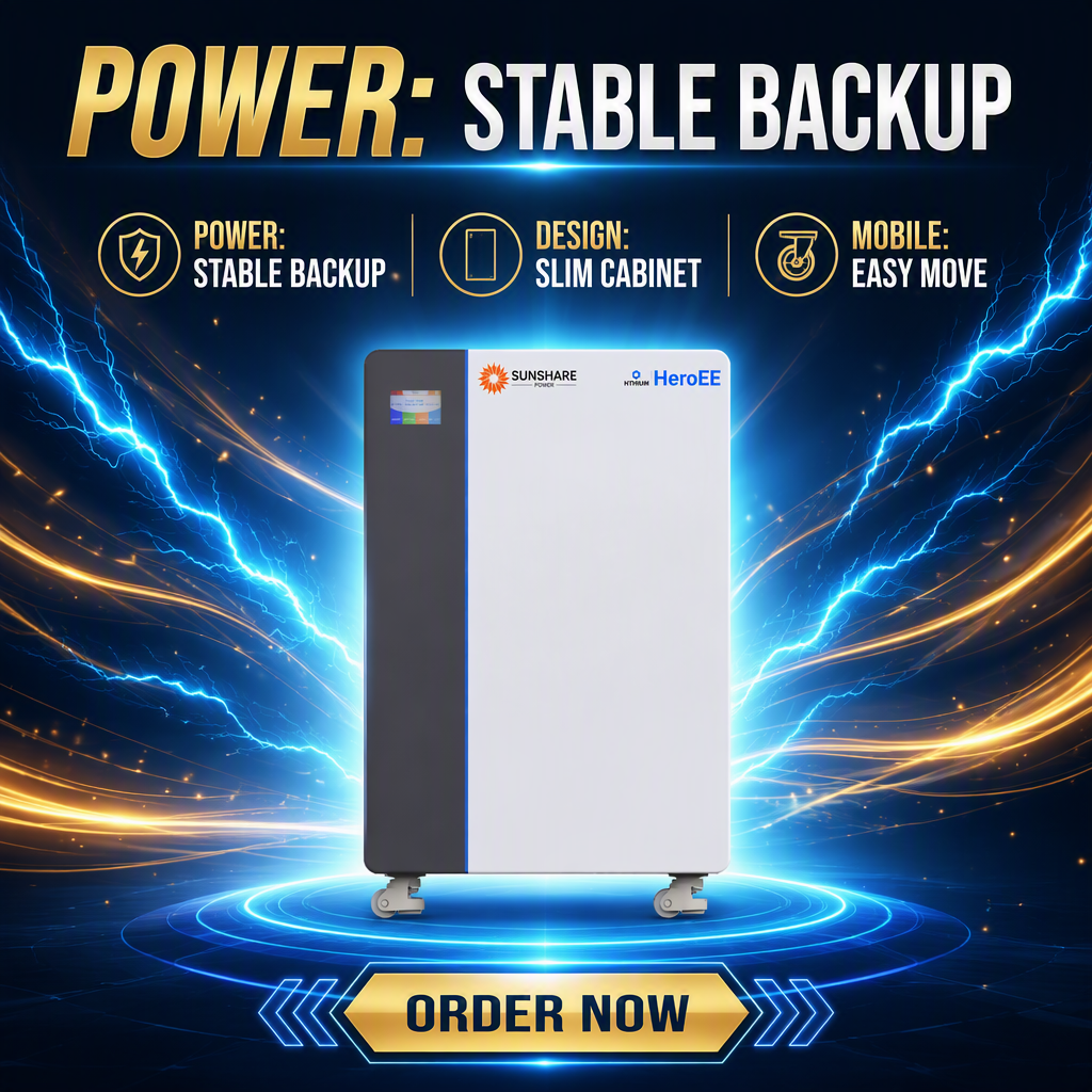 China Manufacturer LiFePO4 Solar Battery Energy System Hithium 16KWH Solar Station All in One Portable Power · image 1