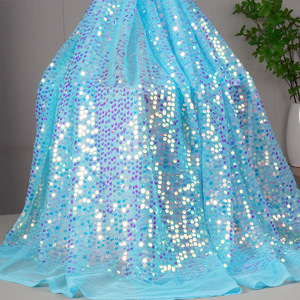 Экологичная сетчатая ткань 6 мм с металлическими блестками и вышивкой для свадебных платьев, женская одежда, Декор - Product Image 4