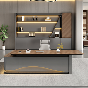 مكتب عالي الجودة HDF وحدات مكتب حديث يعمل عبر مكتب - Product Image 5