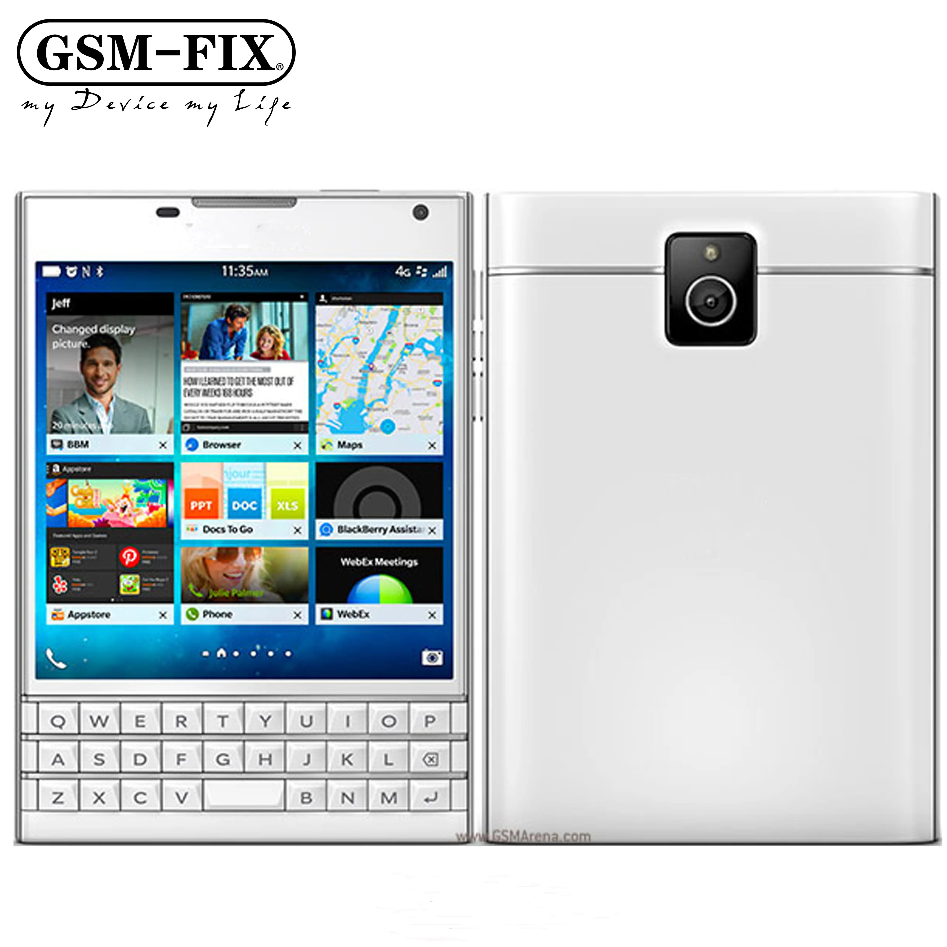 GSM-FIX ban đầu cho Blackberry hộ chiếu 4G LTE điện thoại mở khóa 4.5 ''os Quad core 3GB + 32GB 13MP điện thoại thông minh cho BlackBerry Q30