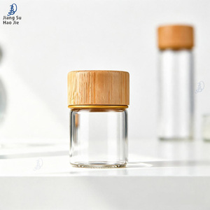 Bouteille de réactif avec bouchon en bois, diamètre 22 mm, bouteille d' aliquotage scellée avec bouchon à vis, bouteille à large ouverture - Product Image 2