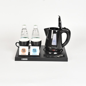 Juego de <span class=keywords><strong>bandejas</strong></span> negras de plástico para habitación de Hotel, hervidor de 0,8 L de capacidad, de buena calidad - Product Image 6