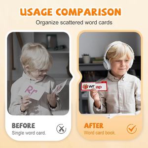 Lire et rimer des livres à rabat avec des cartes flash phonétiques pour l'apprentissage des mots <span class=keywords><strong>de</strong></span> vue <span class=keywords><strong>de</strong></span> <span class=keywords><strong>la</strong></span> maternelle jeux <span class=keywords><strong>de</strong></span> <span class=keywords><strong>lecture</strong></span> éducatifs - Product Image 5