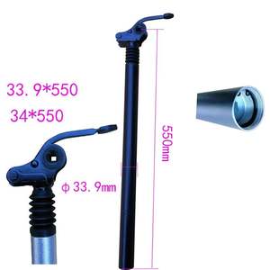 Tubo de asiento de bicicleta eléctrica de montaña, <span class=keywords><strong>amortiguador</strong></span> de aleación de aluminio, soporte de <span class=keywords><strong>tija</strong></span> de sillín de bicicleta plegable ajustable - Product Image 4