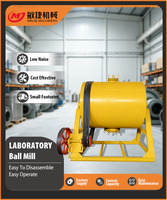 Nouvelle machine de broyage à billes de laboratoire minière, broyeur à billes à petite échelle pour le broyage de minerai d'or