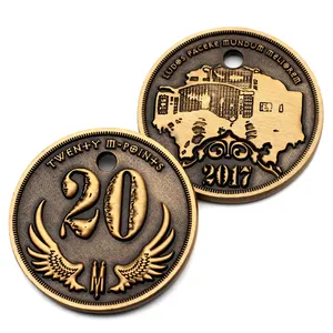 Custom Made Souvenir Commemorative Decoration Safety Metal Gold 2 Euro Handmade Coins