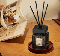 Diffuseur de parfum sans flamme en verre de style oriental 500 ml, fait main, parfum longue durée 60 jours pour hôtels et usage quotidien