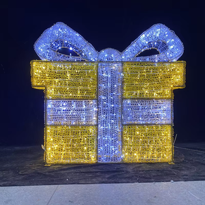 Большой уличный рождественский декор из кованой стали и акрила IP65 для свадеб и праздничного оформления ландшафта - Product Image 2