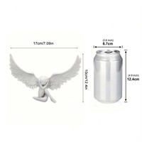 Figurine d'ange en résine personnalisée, cadeau moderne pour les amoureux des animaux, décoration de table, accessoire
