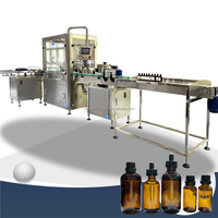 Remplisseuse d'huile épaisse monobloc Capsuleuse à piston pour liquide visqueux Machine de remplissage et de bouchage pour ligne d'emballage