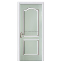 Portes intérieures en bois massif Chine Portes en bois massif Porte de chambre à coucher en bois avec serrure intelligente
