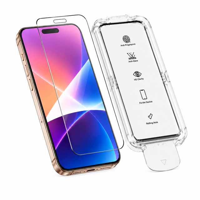 Wholesale 9H Hardness HD Clear Tempered Glass Screen Protector Full Coverage Anti-Fingerprint Auto Dust Removal for 17