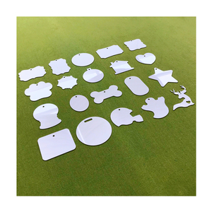 Ciondoli Rotondi in Alluminio per Sublimazione 2026, Ornamenti Vuoti da 2,75\", 3\", 3,5\", 4\" con Nastri - Product Image 1