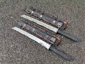 Cuchillo de Supervivencia Tipo Espada, Personalizable, Hoja de Madera, Diseño de Dragón, para Caza, Uso Industrial, OEM Disponible - Product Image 1