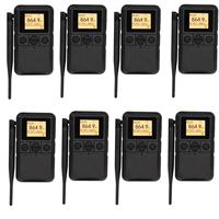 Transmitter Mikrofon Nirkabel UHF 3-Saluran HT003 dengan Layar LCD Streaming Bluetooth untuk Silent Disco dan Ibadah Gereja