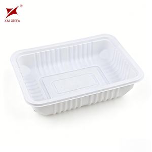 Barquette alimentaire jetable en plastique PP blanc pour la viande et les fruits <span class=keywords><strong>de</strong></span> <span class=keywords><strong>mer</strong></span>, utilisation en supermarché - Product Image 1