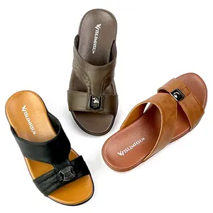 2023 cheap wholesale soft arabic classic style boys kids 36-41 non-slip pu outdoor casual beach children's sandals slippers