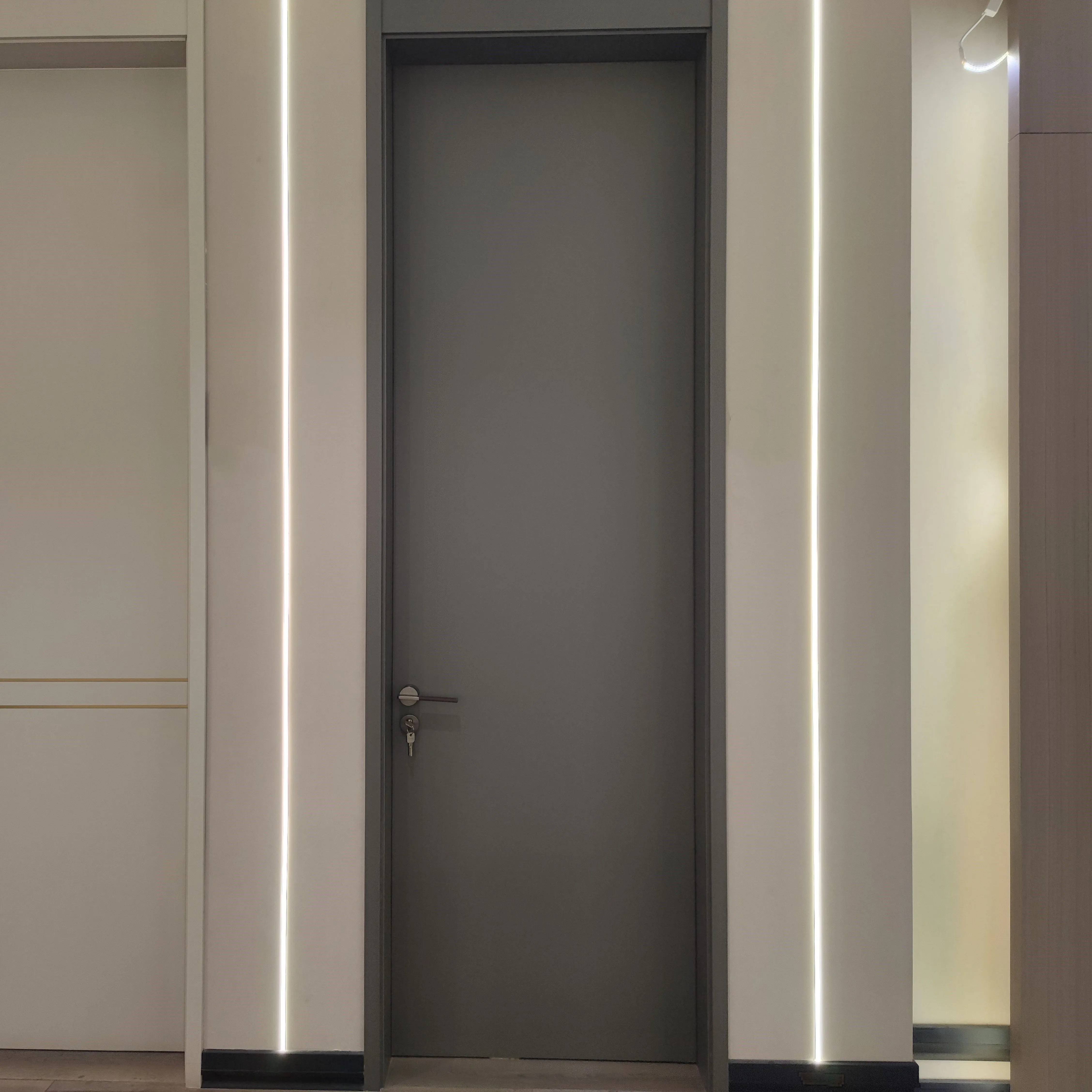 Modern Waterproof Internal Bedroom WPC Interior Doors Skin Door