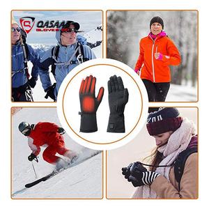 Gant d'hiver chauffant noir imperméable et respirant hommes femmes gants chauffants d'hiver avec bouton marche/arrêt - Product Image 3