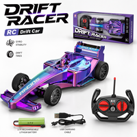 Coche de Carreras RC de Derrape Estilo Fórmula 4CH Recargable al por Mayor con Carrocería Iridiscente para Niños