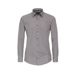 Camisa de Algodón Tejido para Hombre, Elegante, Manga Larga, Casual, con Botones al Frente, Cómoda, Estilo Smart Casual para Uso Diario, Venta al Por Mayor - Product Image 1