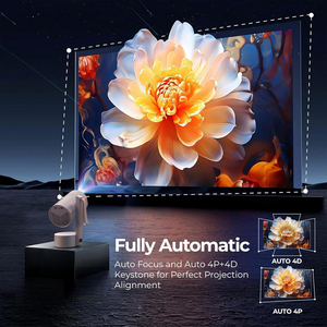 Mini projecteur intelligent Android 13 avec lampes LED portables, rotation automatique du plafond, <span class=keywords><strong>4K</strong></span> 1080p FHD pour une utilisation en extérieur et à domicile, connectivité BT5.2 - Product Image 6