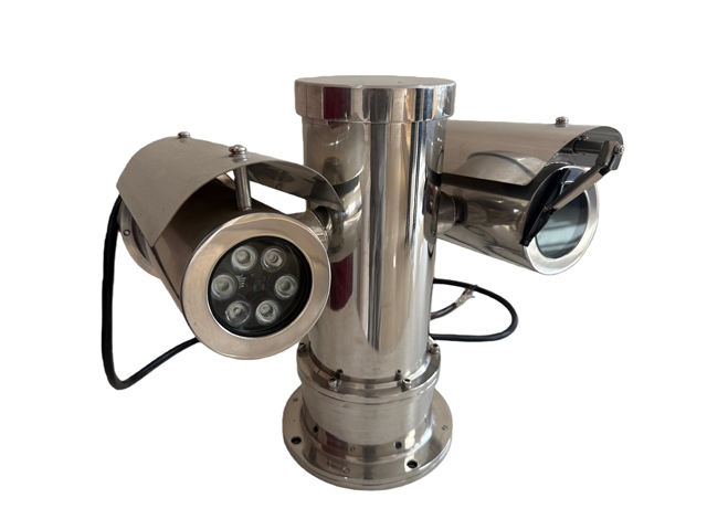 Optical Digital Zoom Infrared Explosion-proof Two-Way Audio Intelligent Full Color PTZ Camera IP68 Stainless Steel Integrated