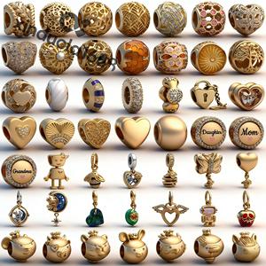 Perles breloques robot en argent S925 de haute qualité, 12 signes du zodiaque, idéales pour la création de bijoux bracelets DIY pour femmes avec chaîne serpent. - Product Image 1