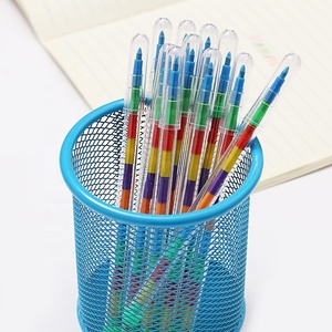 Crayones de Colores Desmontables y Apilables de Plástico <span class=keywords><strong>para</strong></span> Niños, 10 en 1, 10 Colores, Embalaje Suelto, Logotipo Personalizado <span class=keywords><strong>para</strong></span> Pintar - Product Image 2