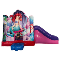 Château gonflable commercial avec piscine pour enfants, idéal pour la location